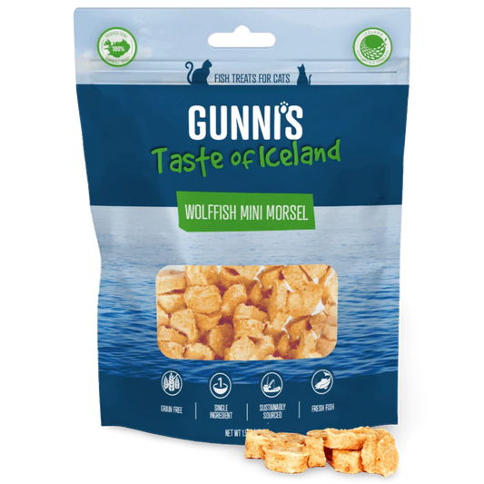 GUNNIS Wolffish Mini Morsels Cat Treats 42.5g-PETROOM