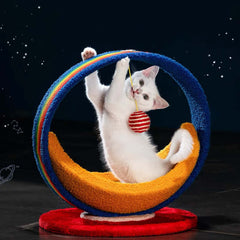 Galaxy Moon Ship Cat Bed &Cat Scratcher-Petroom