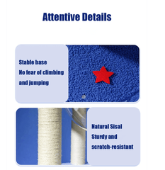 Galaxy Space Capsule Cat Tree with Scratching Posts-Petroom