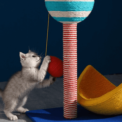 Galaxy Space Walk Cat Bed Cat Scratcher-Petroom