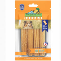 Himalayan Dog Chew Churro Peanut Butter 4pk-Petroom