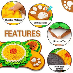 Interactive Bone Shape Snuffle Mat for Dogs & Cats-Petroom