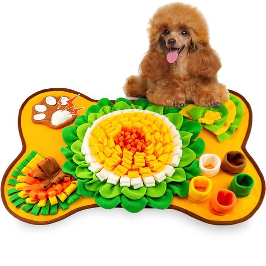 Interactive Bone Shape Snuffle Mat for Dogs & Cats-Petroom