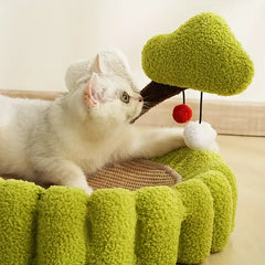 Lucky Tree Style Cat Scratching Board & Cat Bed-Petroom