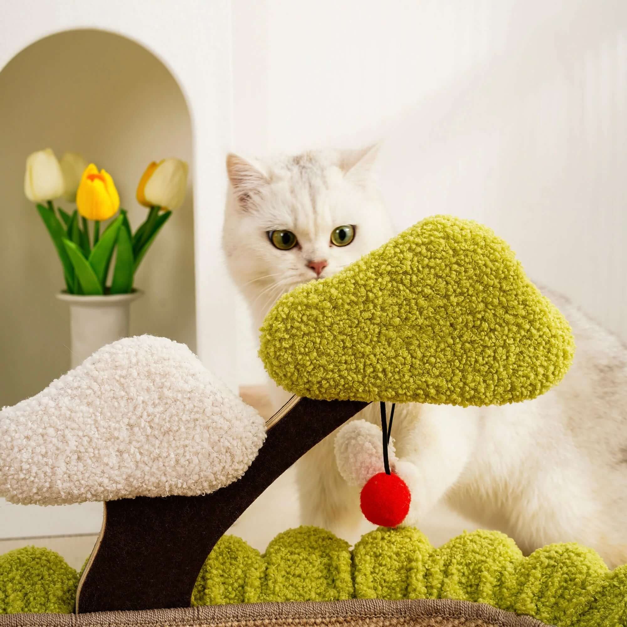 Lucky Tree Style Cat Scratching Board & Cat Bed-Petroom