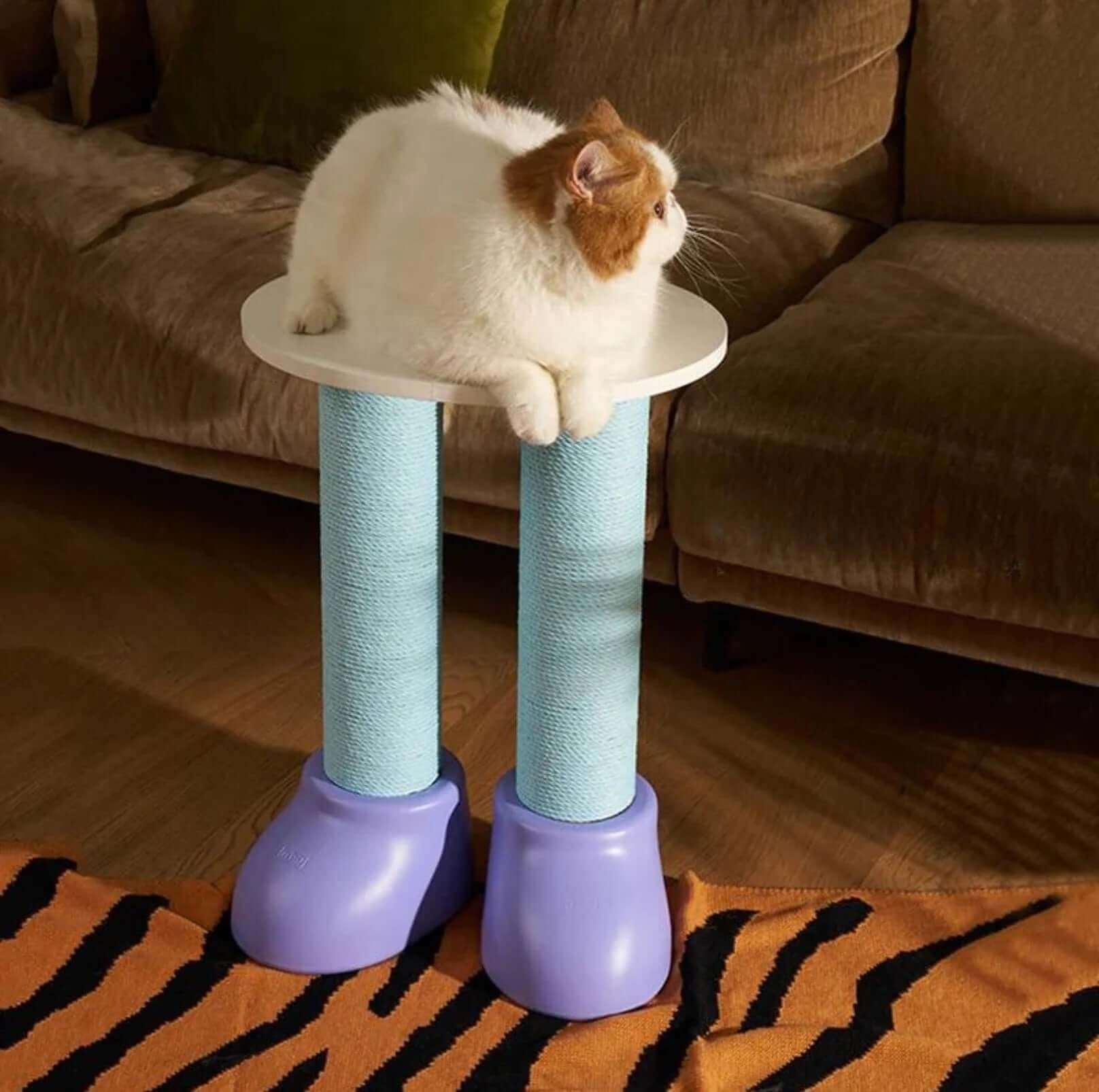 MAKESURE 3-in-1 Cat Scratcher, Bed, and Side Table - Stylish Feline Furniture-Petroom