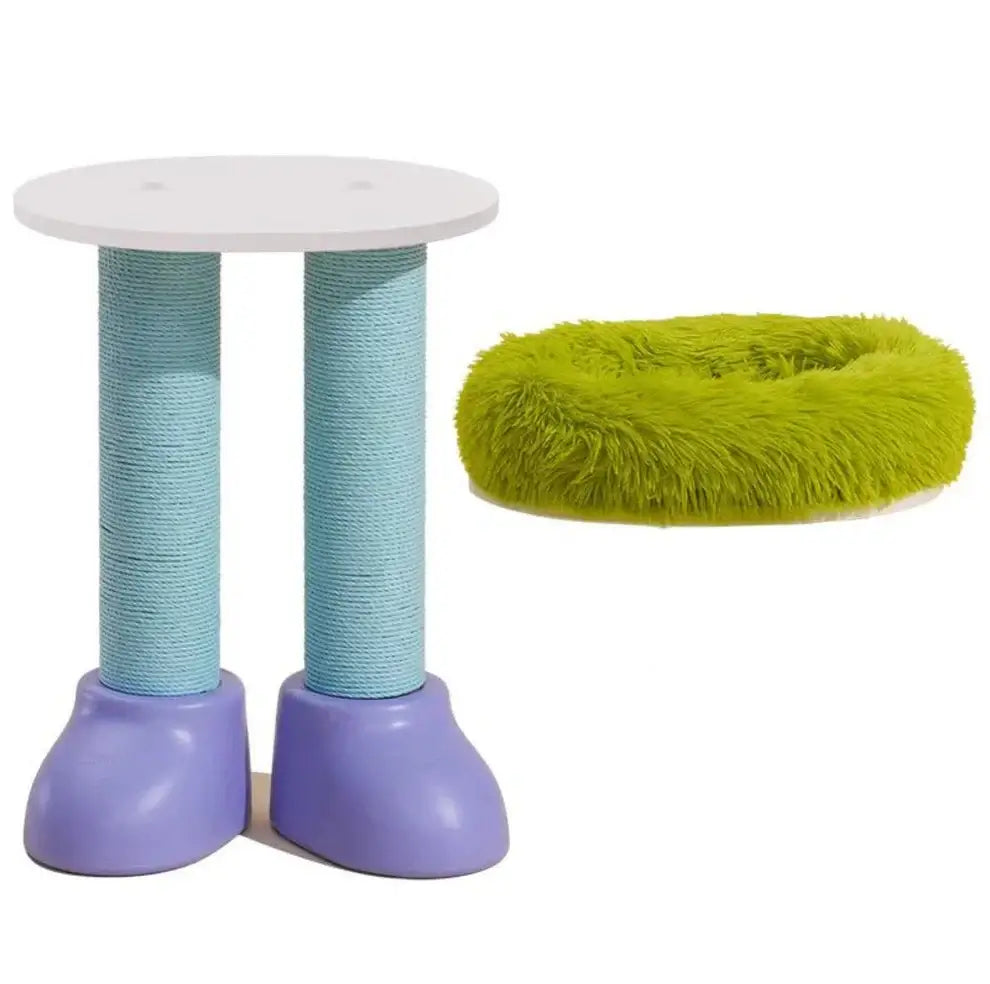 MAKESURE 3-in-1 Cat Scratcher, Bed, and Side Table - Stylish Feline Furniture-Petroom