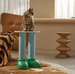 MAKESURE 3-in-1 Cat Scratcher, Bed, and Side Table - Stylish Feline Furniture-Petroom