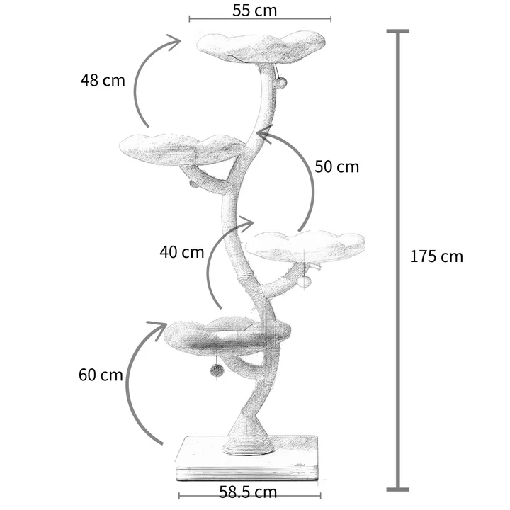 MICHU Fairy Cat Tower Deluxe 4-Tier Designer Flower Cat Tree Pre-Order-Petroom