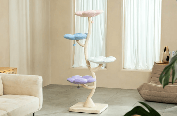MICHU Fairy Cat Tower Deluxe 4-Tier Designer Flower Cat Tree Pre-Order-Petroom