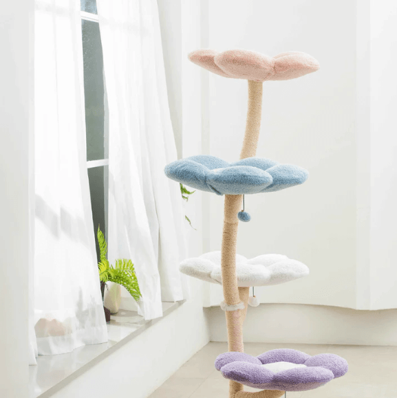 MICHU Fairy Cat Tower Deluxe 4-Tier Designer Flower Cat Tree Pre-Order-Petroom