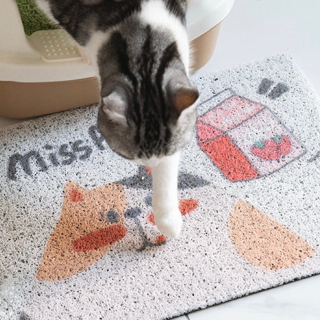 MISSPET Cute Cat Litter Trapping Mat 50x30 cm-Petroom MISSPET Cute Cat Litter Trapping Mat 50x30 cm-Petroom