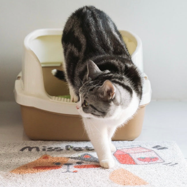 MISSPET Cute Cat Litter Trapping Mat 50x30 cm-Petroom MISSPET Cute Cat Litter Trapping Mat 50x30 cm-Petroom