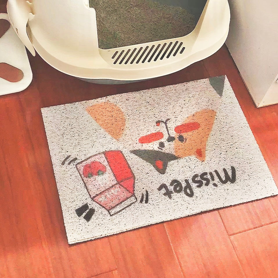 MISSPET Cute Cat Litter Trapping Mat 50x30 cm-Petroom MISSPET Cute Cat Litter Trapping Mat 50x30 cm-Petroom