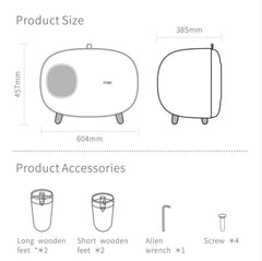 Makesure All In One Storage Cat Litter Box-Petroom