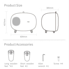 Makesure All In One Storage Cat Litter Box-Petroom