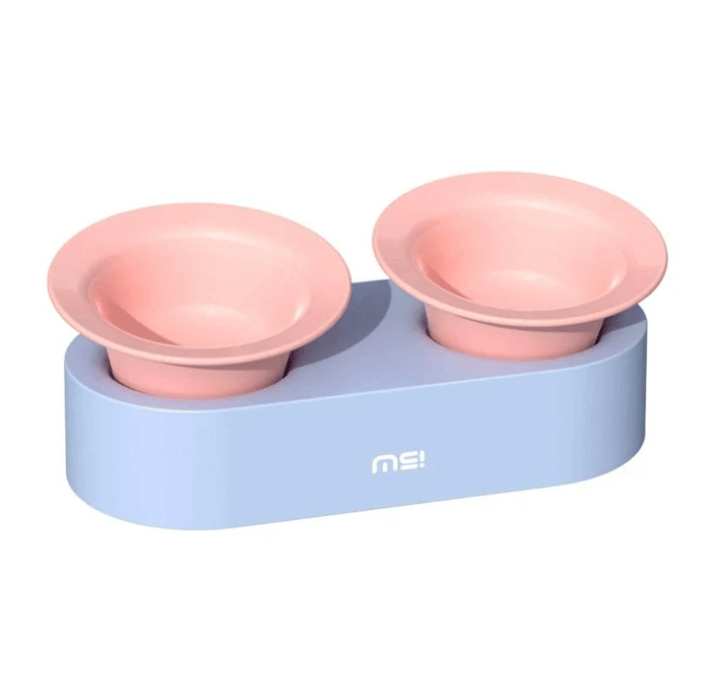 Makesure Jingle 2-in-1 Ceramic Pet Bowl Set for Food & Water Cat Bowls-Petroom