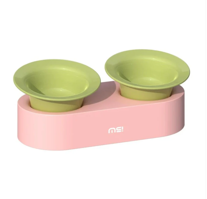 Makesure Jingle 2-in-1 Ceramic Pet Bowl Set for Food & Water Cat Bowls-Petroom
