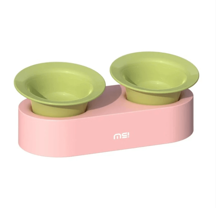 Makesure Jingle 2-in-1 Ceramic Pet Bowl Set for Food & Water Cat Bowls-Petroom