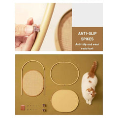 Makesure Multifunctional Cat Scratcher | Sisal Standing Scratching Board-Petroom