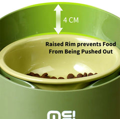 Makesure Sunflower Adjustable Pet Food Bowl-Petroom