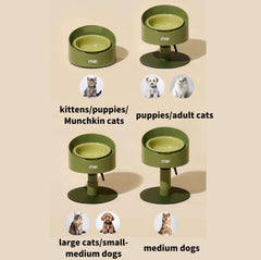 Makesure Sunflower Adjustable Pet Food Bowl-Petroom