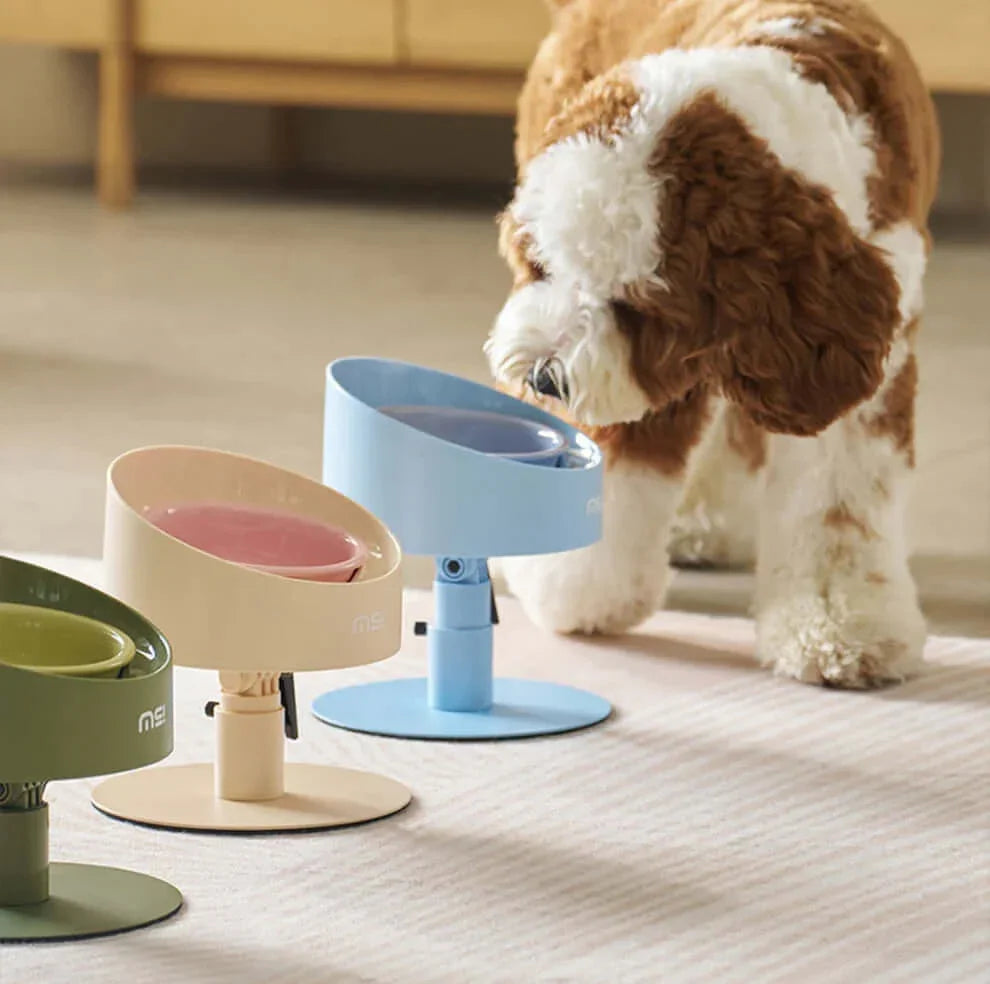 Makesure Sunflower Adjustable Pet Food Bowl-Petroom