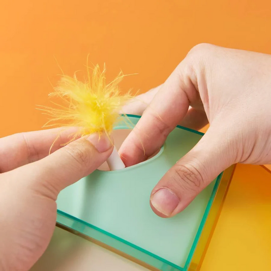 Michu Interactive Feathered Rechargeable Automatic Cat Toy Box-Petroom