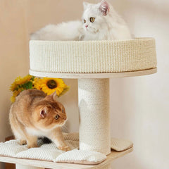 Michu Luna Multi-Layer Solid Wood Cat Nest Tree-Petroom