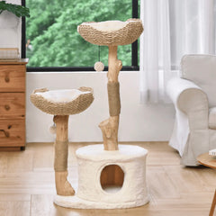 Michu Premium Real Wooden Cat Tree-Large- Spacious Australian Feline Haven Pre-Order-Petroom