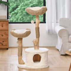 Michu Premium Real Wooden Cat Tree-Large- Spacious Australian Feline Haven Pre-Order-Petroom