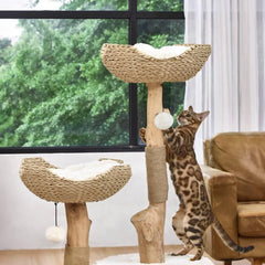 Michu Premium Real Wooden Cat Tree-Large- Spacious Australian Feline Haven Pre-Order-Petroom
