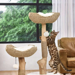 Michu Premium Real Wooden Cat Tree-Large- Spacious Australian Feline Haven Pre-Order-Petroom