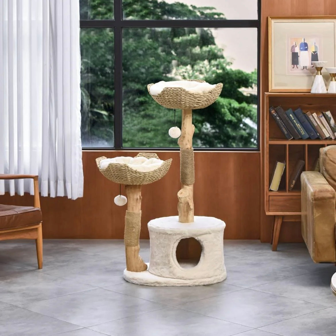 Michu Premium Real Wooden Cat Tree-Large- Spacious Australian Feline Haven Pre-Order-Petroom