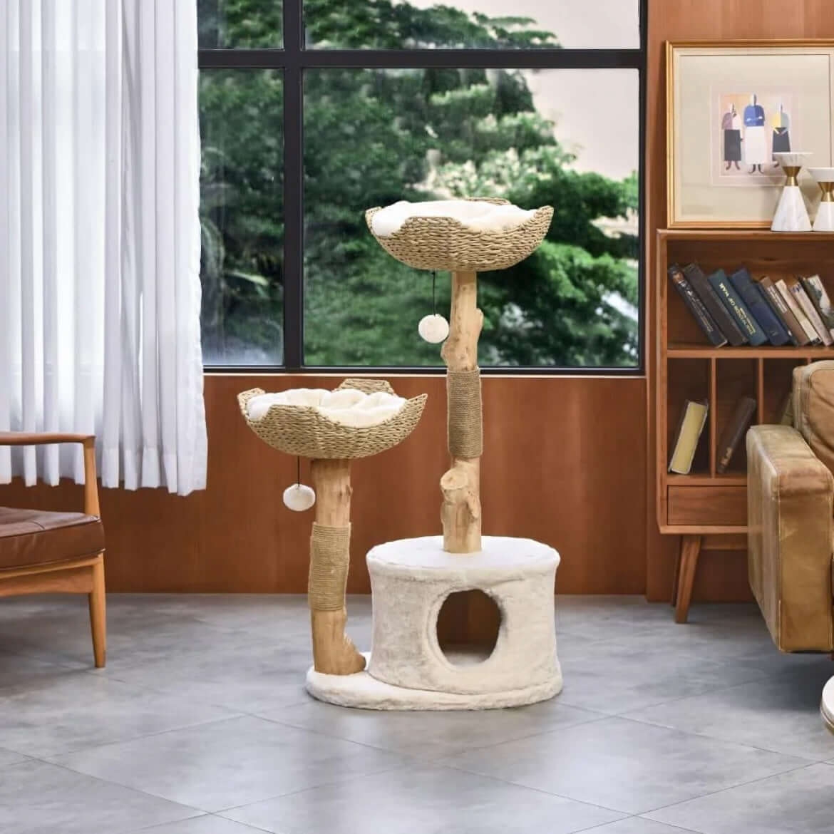 Michu Premium Real Wooden Cat Tree-Large- Spacious Australian Feline Haven Pre-Order-Petroom