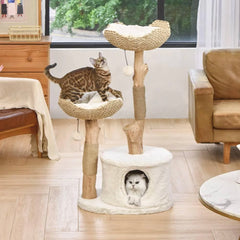Michu Premium Real Wooden Cat Tree-Large- Spacious Australian Feline Haven Pre-Order-Petroom