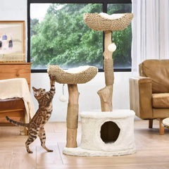 Michu Premium Real Wooden Cat Tree-Large- Spacious Australian Feline Haven Pre-Order-Petroom