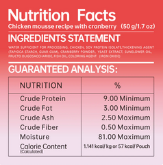 Michu Rainbow Mousse Wet Cat Food 5 Flavours- Complete Food/Wet Mixer and Topper 10pcs/Pack-Petroom