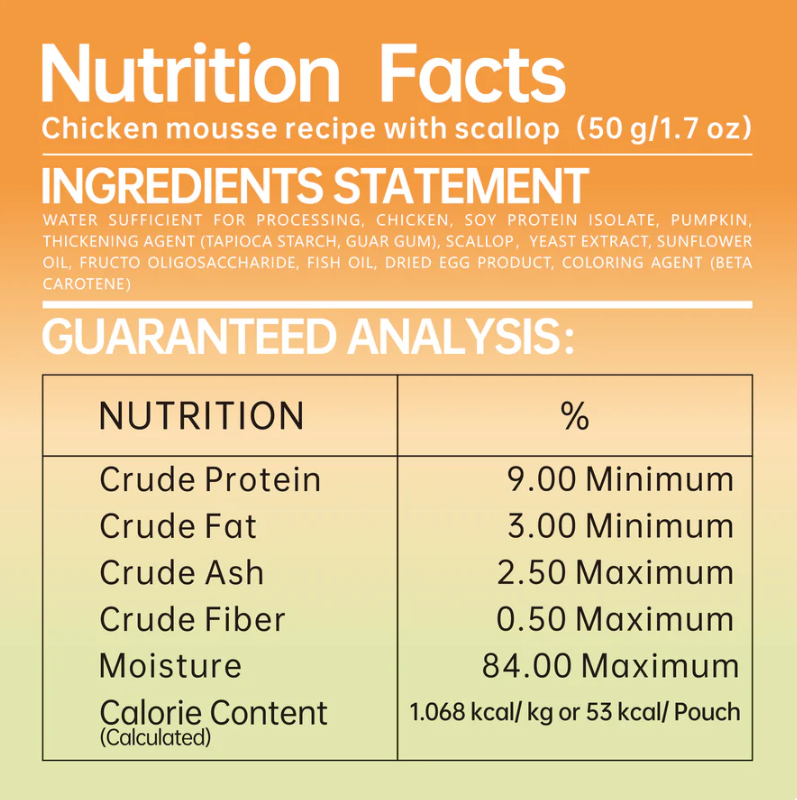 Michu Rainbow Mousse Wet Cat Food 5 Flavours- Complete Food/Wet Mixer and Topper 10pcs/Pack-Petroom