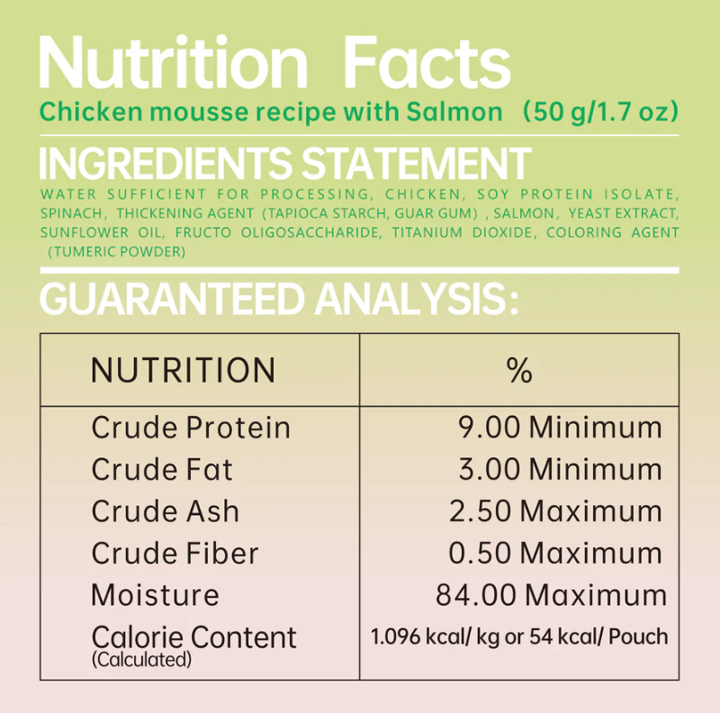 Michu Rainbow Mousse Wet Cat Food 5 Flavours- Complete Food/Wet Mixer and Topper 10pcs/Pack-Petroom