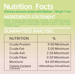 Michu Rainbow Mousse Wet Cat Food 5 Flavours- Complete Food/Wet Mixer and Topper 10pcs/Pack-Petroom