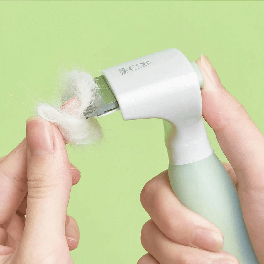 Michu Round-Head Grooming Dog/Cat Brush & Shedding Rake Bundle-Petroom