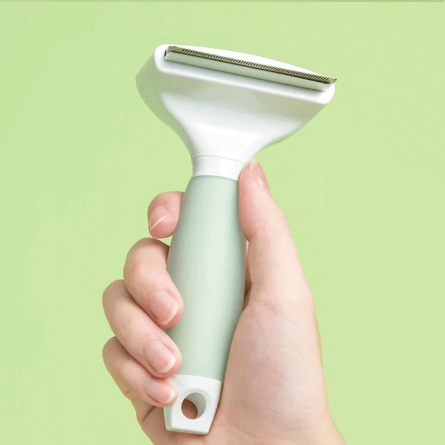 Michu Round-Head Grooming Dog/Cat Brush & Shedding Rake Bundle-Petroom