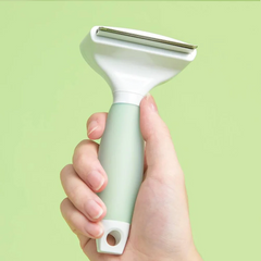 Michu Round-Head Grooming Dog/Cat Brush & Shedding Rake Bundle-Petroom