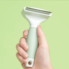 Michu Round-Head Grooming Dog/Cat Brush & Shedding Rake Bundle-Petroom