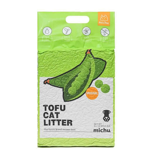 Michu Tofu Cat Litter Gen3 6L- Dust-Free and Natural Clumping-Petroom