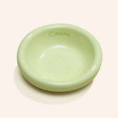 Light green Michu pet bowl for cats or dogs, stylish and practical pet supply