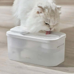 Michu Wireless Cat Water Fountain - Battery Operated Dispenser for Healthy Hydration-Petroom