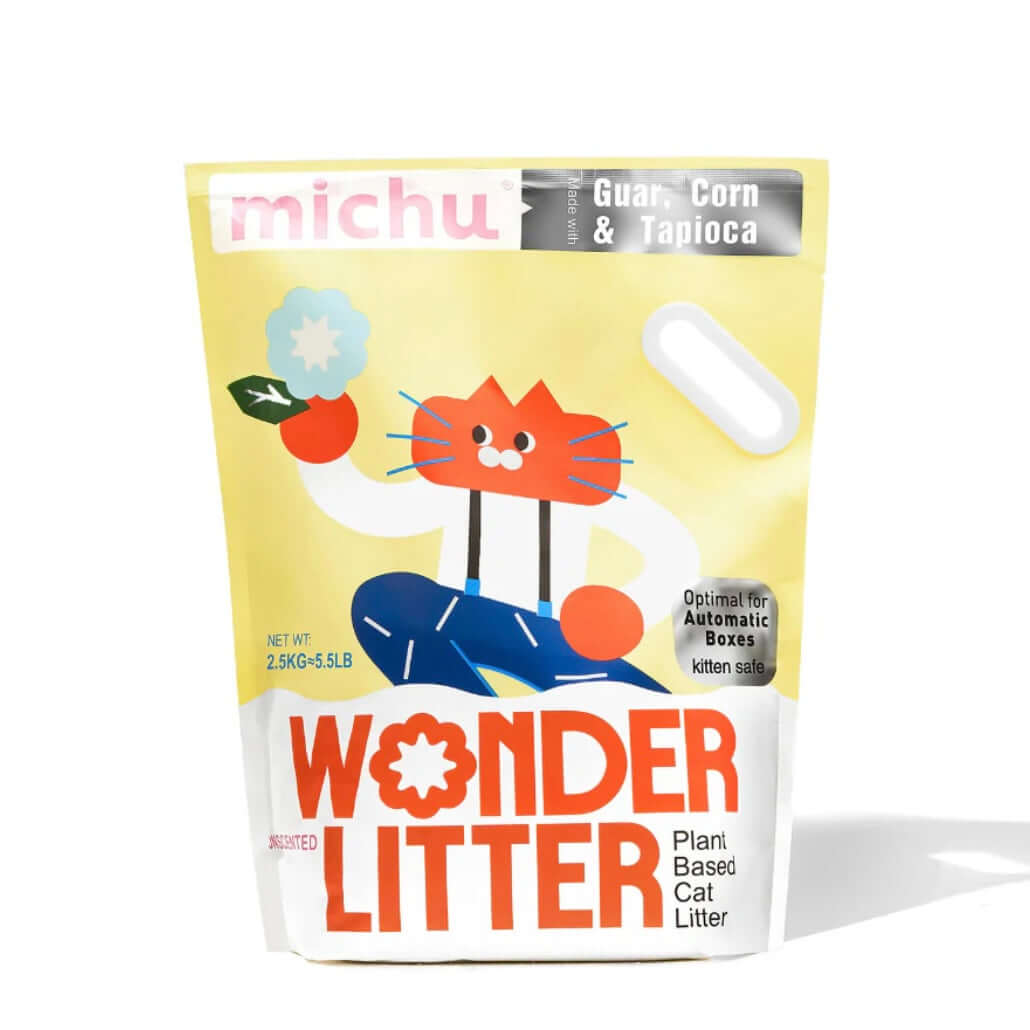 Michu Wonder Litter - Plant-Based & Automatic-Box Friendly 2.5kg/6L-Petroom