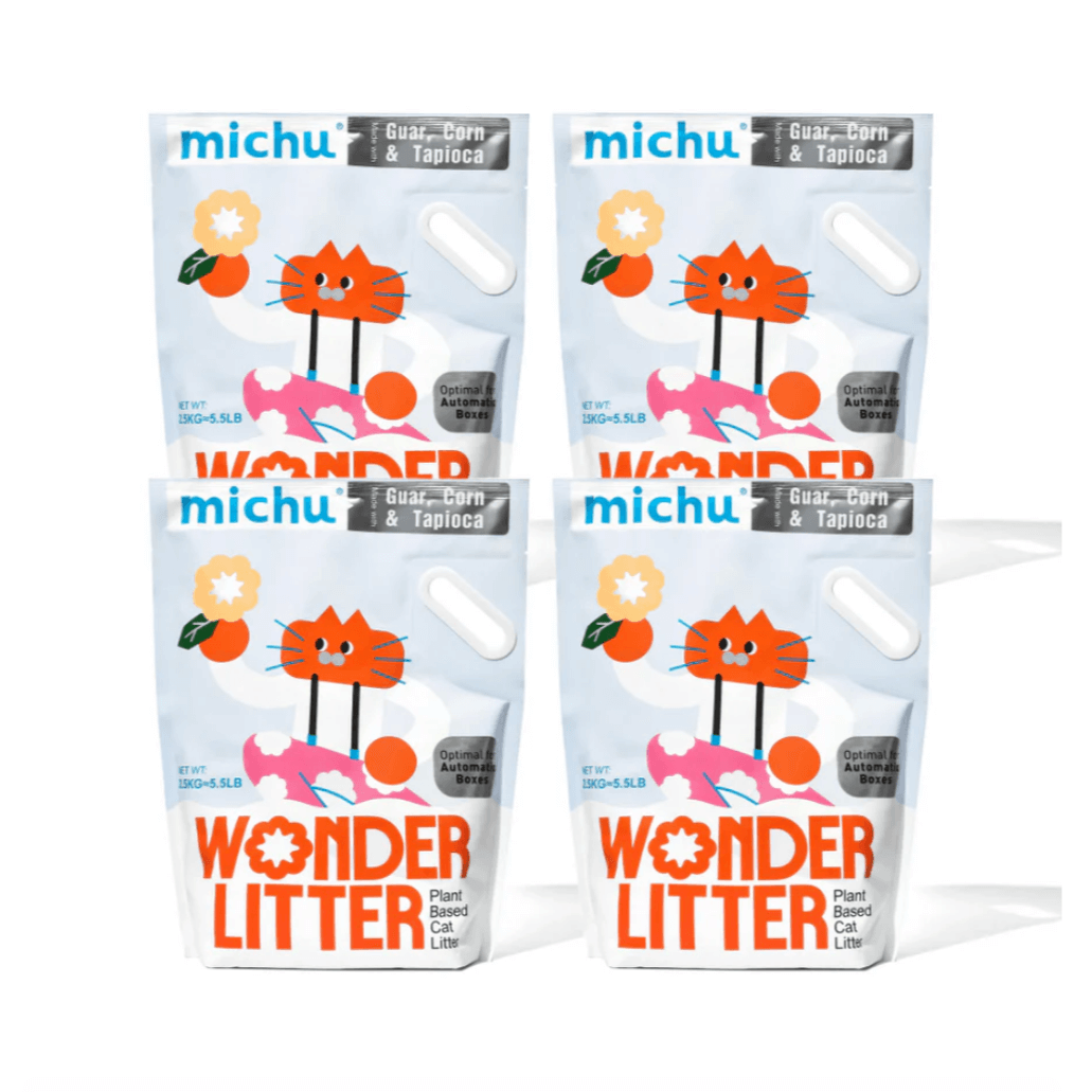 Michu Wonder Litter - Plant-Based & Automatic-Box Friendly 2.5kg/6L-Petroom